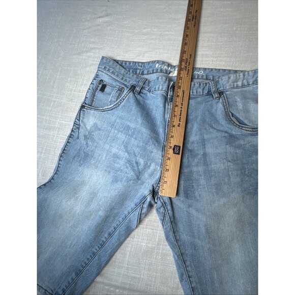 Triple Five Soul Men’s Sz 34 Light Wash Jorts‎ Denim Jean Shorts 555 Soul Y2K - Picture 14 of 15